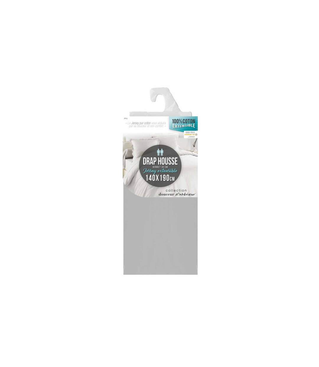Drap Housse Jersy 140x190cm Galet-3