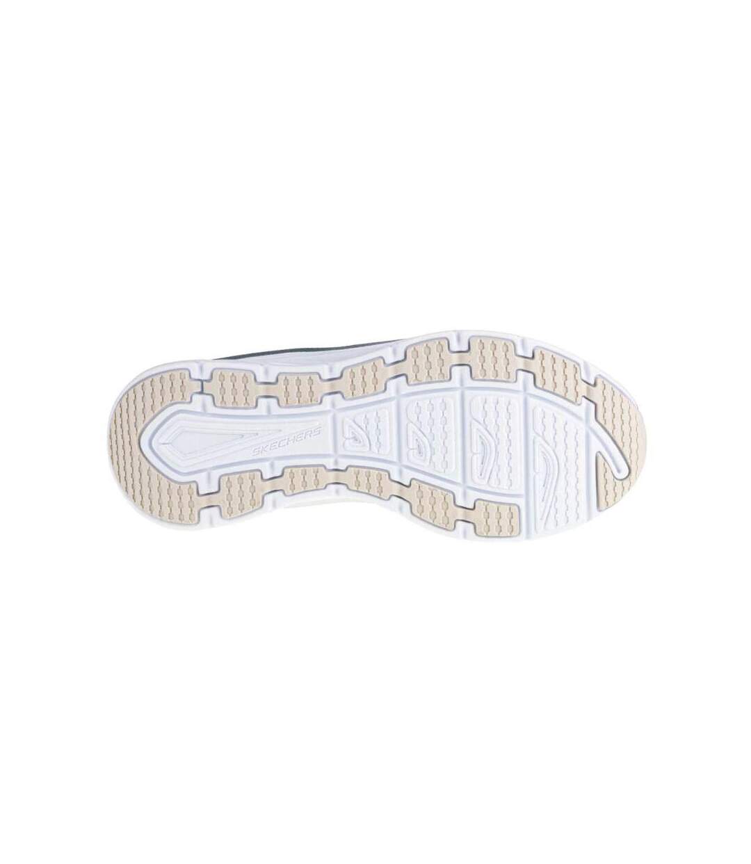 Womens/ladies D´lux Walker Leather Shoes White Skechers-2