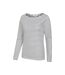 Womens/ladies St Ives Crew Neck Top Cream Mountain Warehouse-4