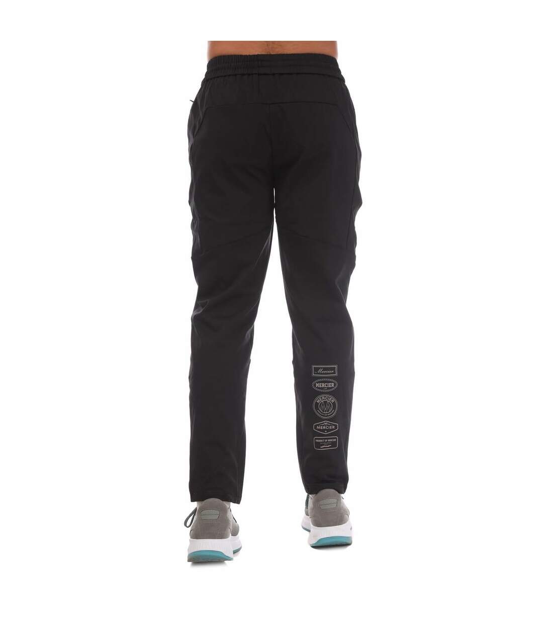 Mens Jogging Bottoms Black Mercier-2