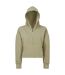 TriDri Womens/Ladies Half Zip Hoodie (Sage Green) - UTRW8176