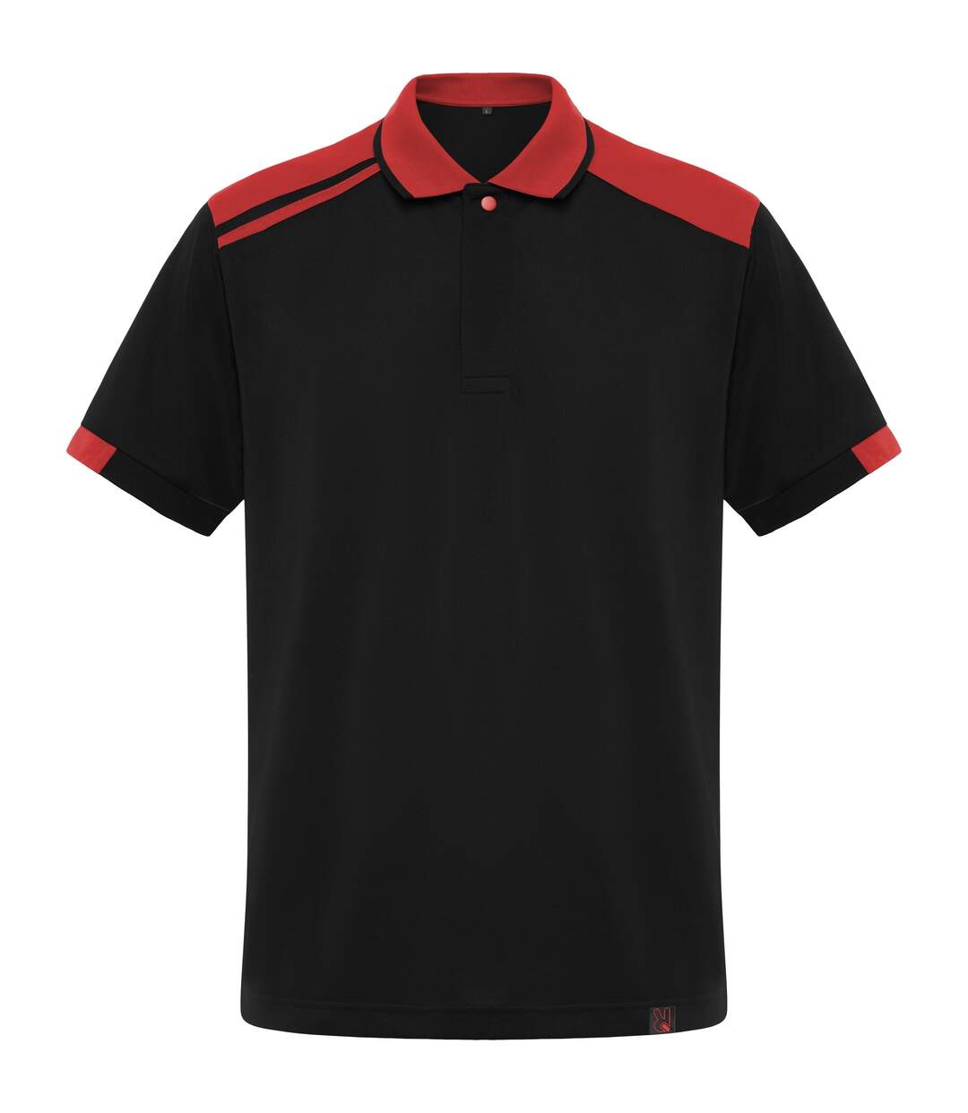 Polo Samurai Homme Noir Rouge Roly Workwear-1