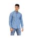 Chemise Manches Longues Homme Bleu Indigo Peter Werth-2