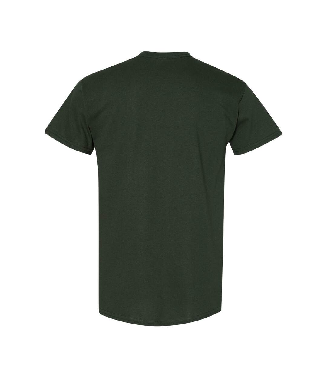 Lot de 5  t-shirts manches courtes hommes vert forêt Gildan