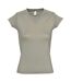 SOLS - T-shirt manches courtes MOON - Femme (Kaki) - UTPC294