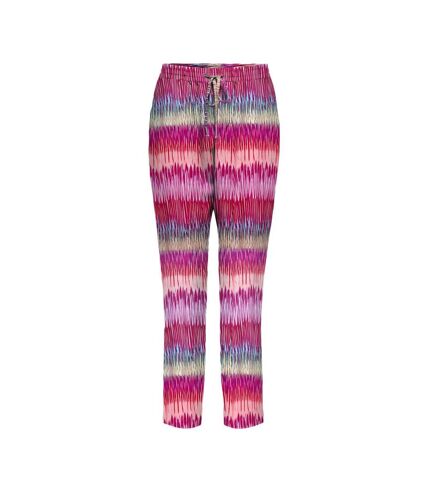 Pantalon Rose/Marine à Motifs Femme Only 15222230 - 34