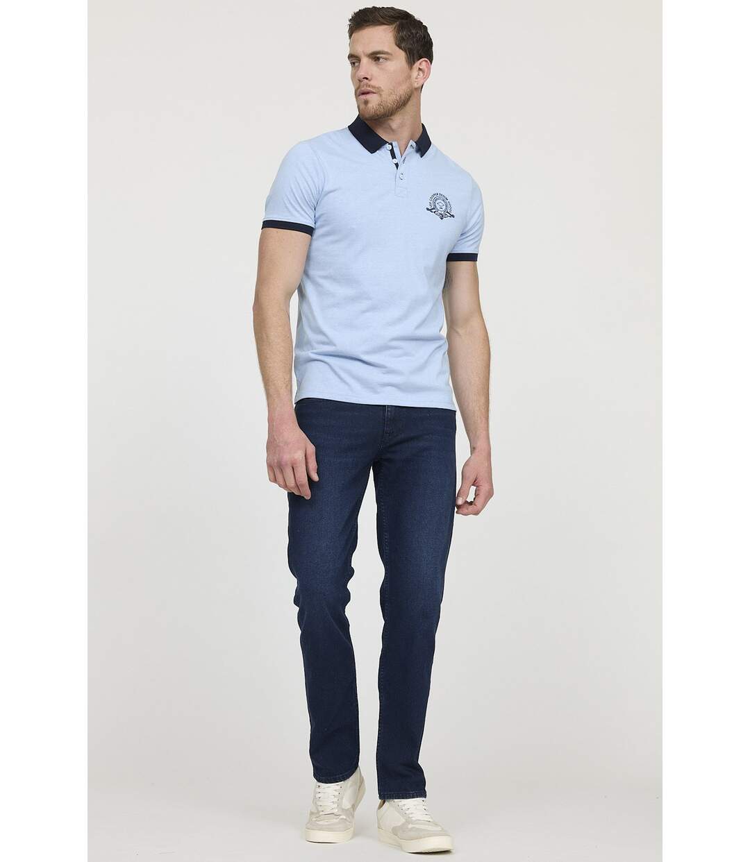 Polo BAC Gris bleu chiné-4