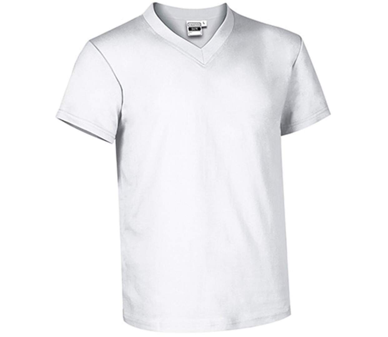 T-shirt manches courtes - Col V - Homme - réf SUN - blanc-1