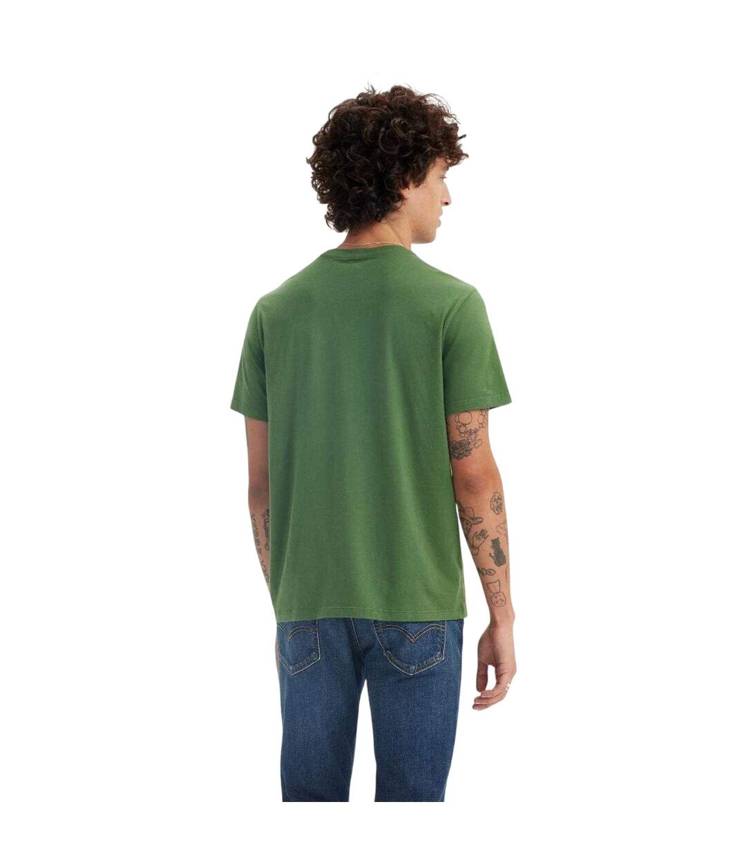 T-shirt Classic Housemark Homme Vert Myrte Levis-3