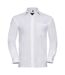 Chemise de travail à manches longues 100% coton homme blanc Russell-1