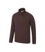 Mens Camber Ii Half Zip Fleece Top Brown Mountain Warehouse-3