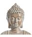 Statuette de Bouddha Eté Indien - H. 39 cm - Beige effet blanchi
