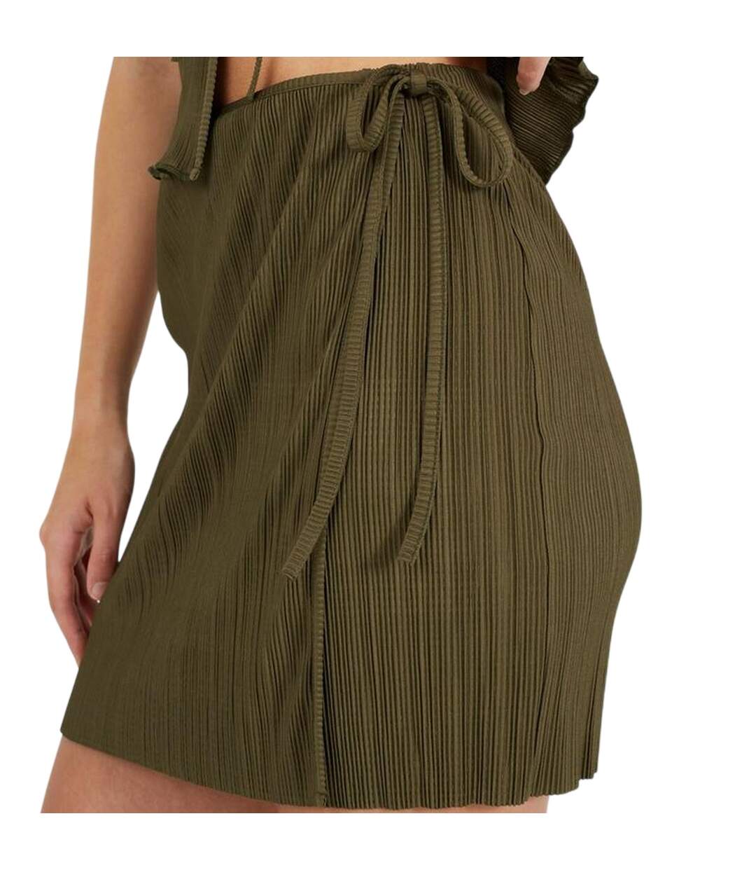 Mini Jupe Femme Vert Kaki Brave Soul-4