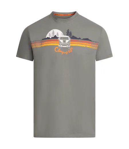 T-shirt Décontracté Motif/style Imprimé Cromer Homme Bleu Gris Trespass
