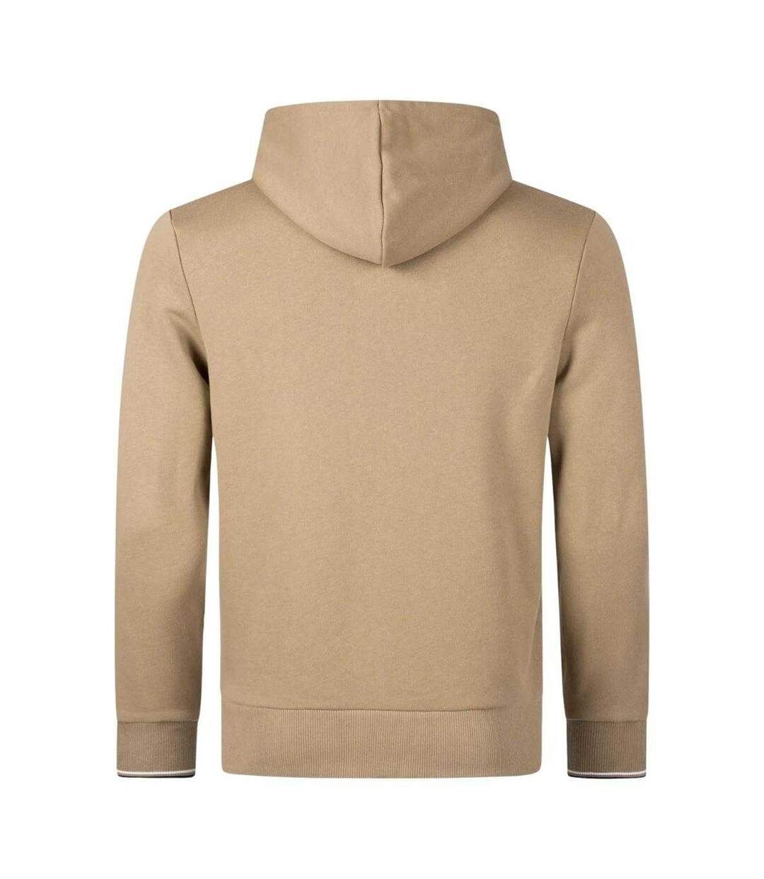 Sweat À Capuche Motif Double Pointe Homme Marron Fred Perry-2