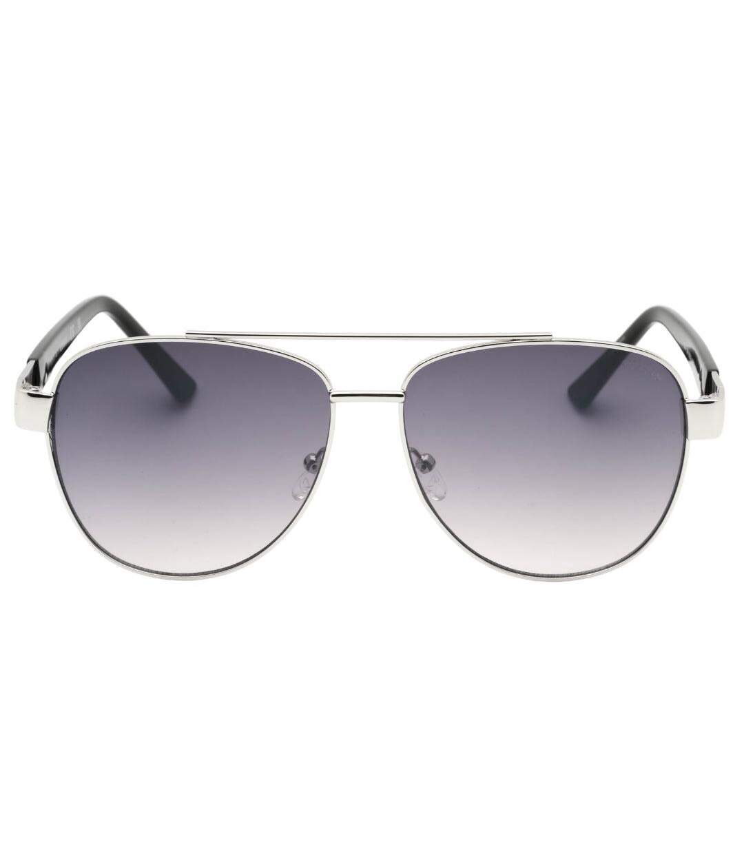 Lunettes De Soleil Motif/style Dégradé Homme Taille Unique Argenté Guess-1