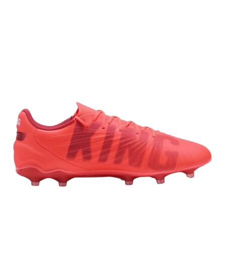 Mens King Match Firm Ground Football Boots Silver Black Puma