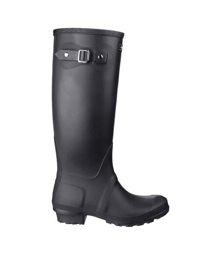 Cotswold Sandringham Buckle-Up Womens Wellington Boots (Black) - UTFS1299