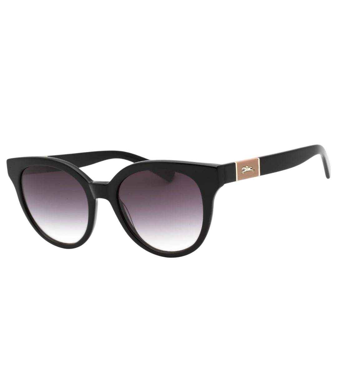 Lunettes De Soleil Motif/style Arrondi Femme Taille Unique Noir Longchamp-2