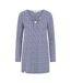 Tunique Motif/style Bleu / Blanc Femme Lilas Foncé Lazy Jacks-1