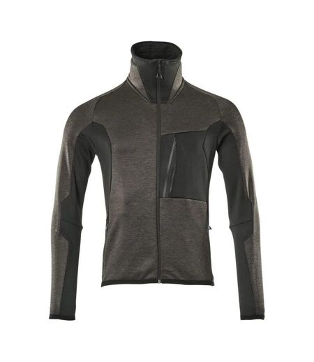 Mens Advanced Fleece Jacket Dark Anthracite Black Mascot