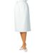 Jupe droite longue gabardine-1