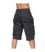 Short à poches hanwhere homme gris Crosshatch-2