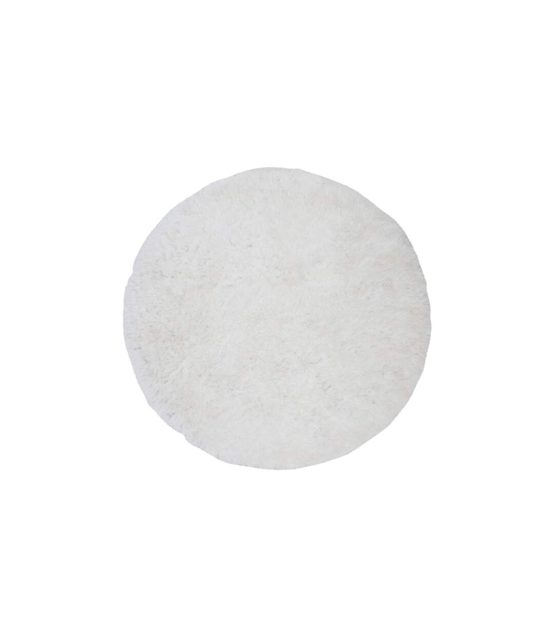 Tapis Rond Design Grace 200cm Blanc-2