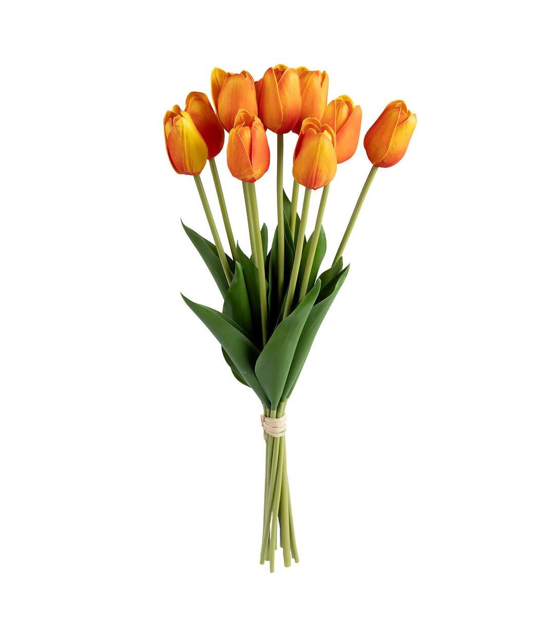 Bouquet de Fleurs Artificielles Tulipes 48cm Orange-1