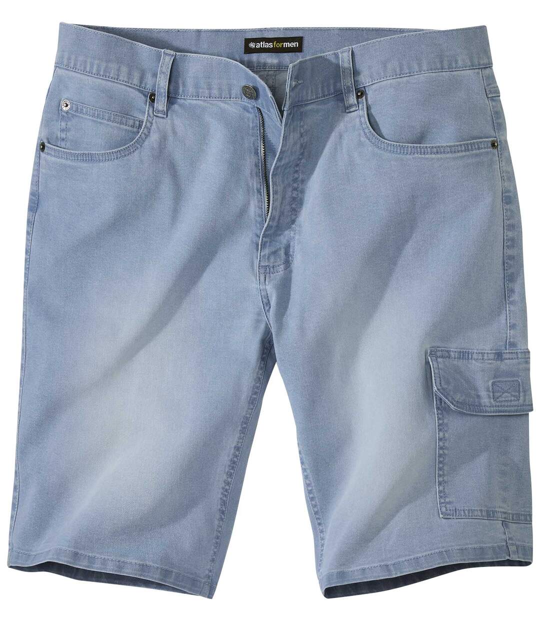 Jeans-Bermuda Cargo mit Stretch-Effekt-1