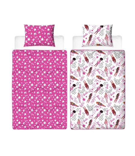 Stars Reversible Duvet Set Multicoloured Barbie