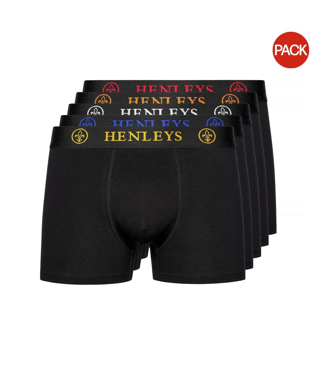 Boxers quintlock homme noir Henleys-1