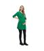 Womens/ladies Regular 3/4 Sleeve Tunic Dress Green Mamalicious-1