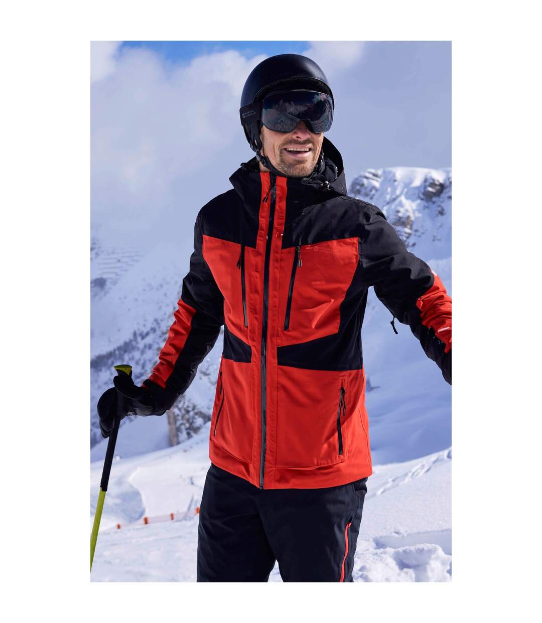 Blouson de ski intergalactic extreme homme rouge foncé Mountain Warehouse-1