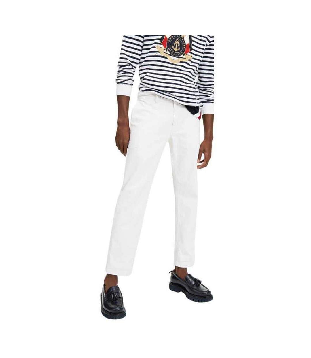 Pantalon Motif/style Logo Homme Écru Tommy Hilfiger-1