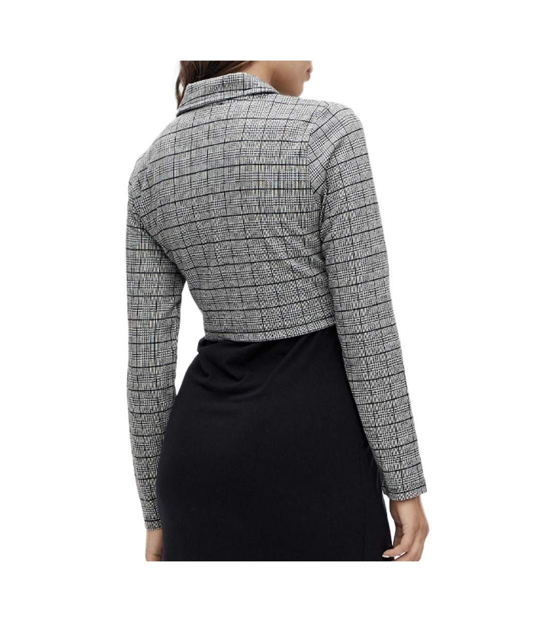 Blazer de grossesse gris/noir femme mamalicious noelli-2