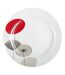 Lot de 6 Assiettes Plates Osara 26cm Blanc-1