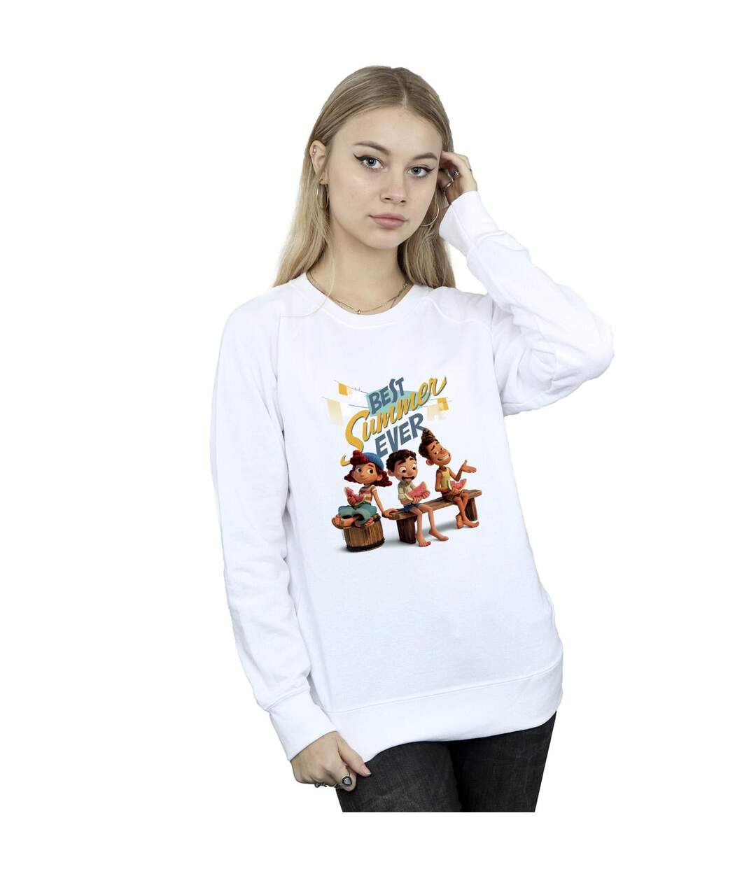 Disney Pull Best Summer Ever Womens/Ladies Luca (Blanc) - UTBI23269-2