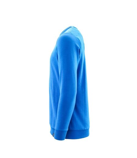 Mens Crossover Sweatshirt Azure Blue Mascot