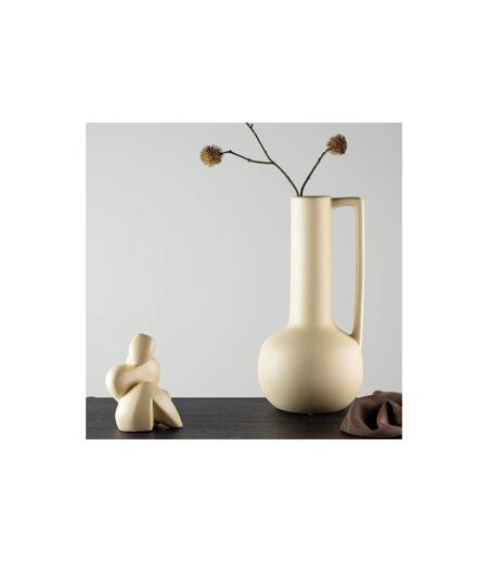 Vase Design en Céramique Allis 36cm Jaune