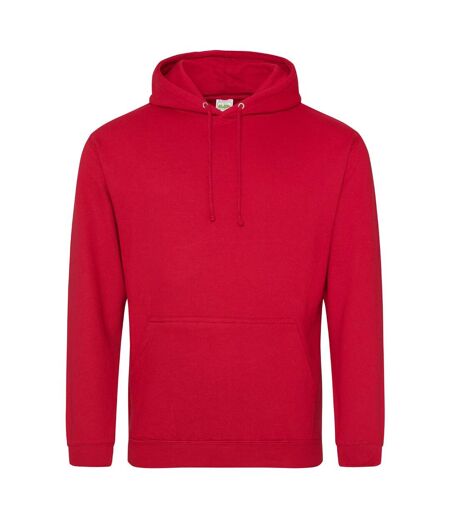 Sweat À Capuche College Adulte Rouge Feu Awdis