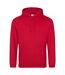 Sweat À Capuche College Adulte Rouge Feu Awdis-1