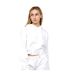 Womens/ladies Danica 2 Crop Hoodie White Juice-1