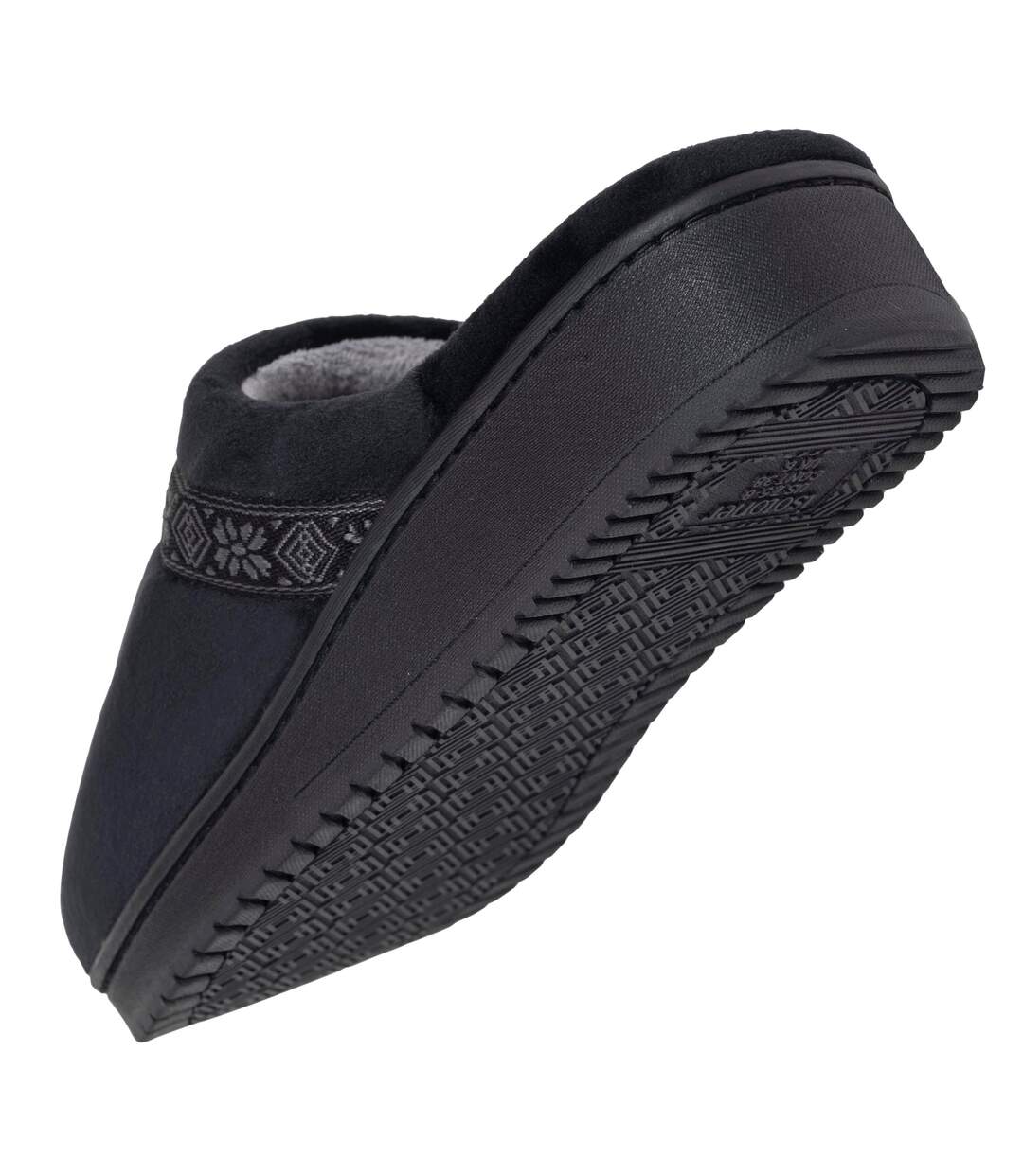 Isotoner Chaussons Mules femme microvelours mousse à mémoire forme talon 3,7 cm-5
