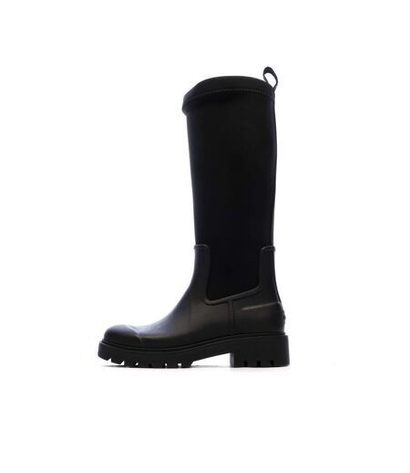 Bottes noir femme calvin klein jeans high rainboot neopre