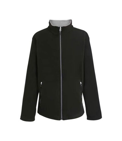 Regatta Mens Ascender Fleece Jacket (Black/Mineral Grey)