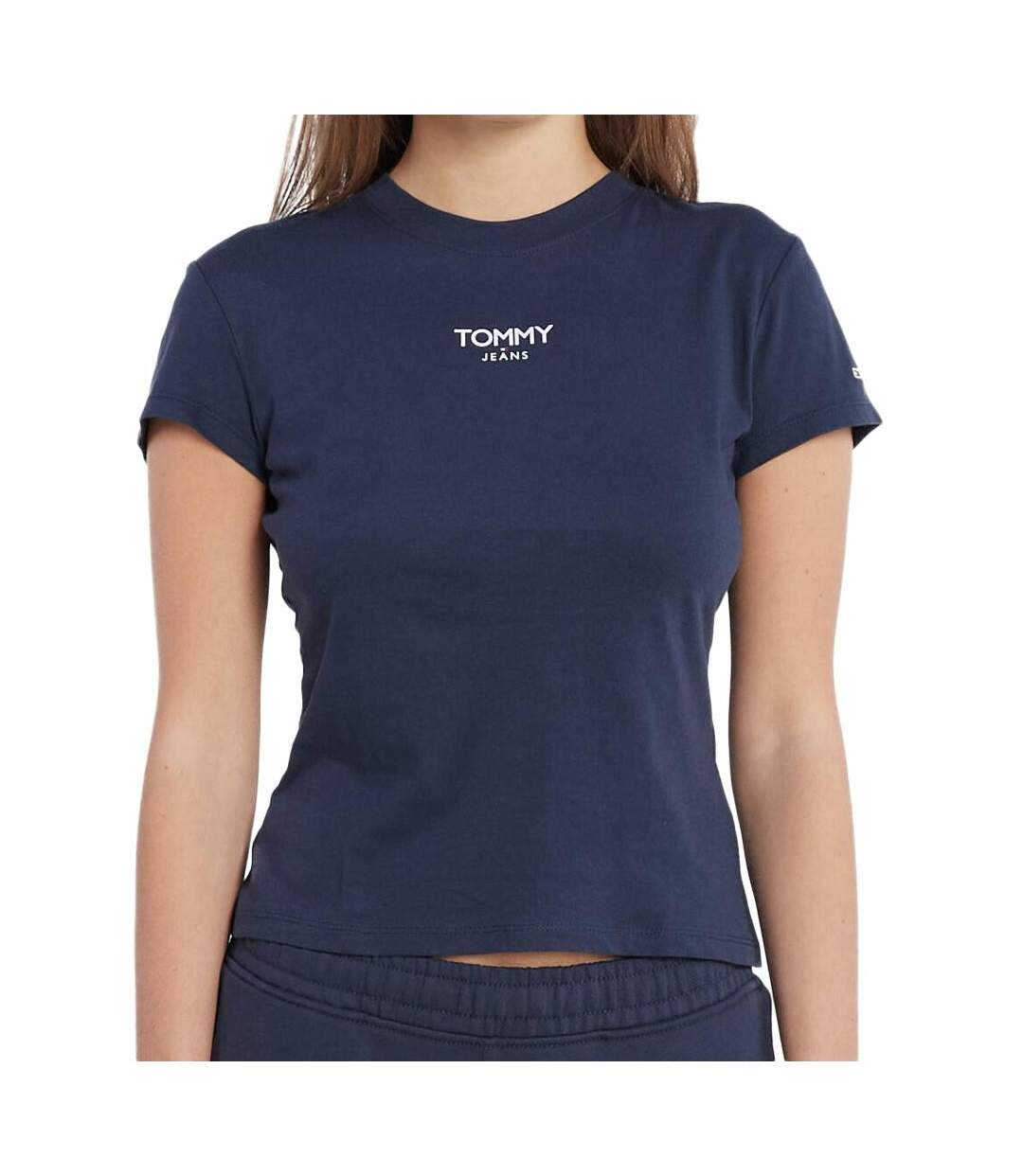 T-shirt Marine Femme Tommy Hilfiger Essential - M-1