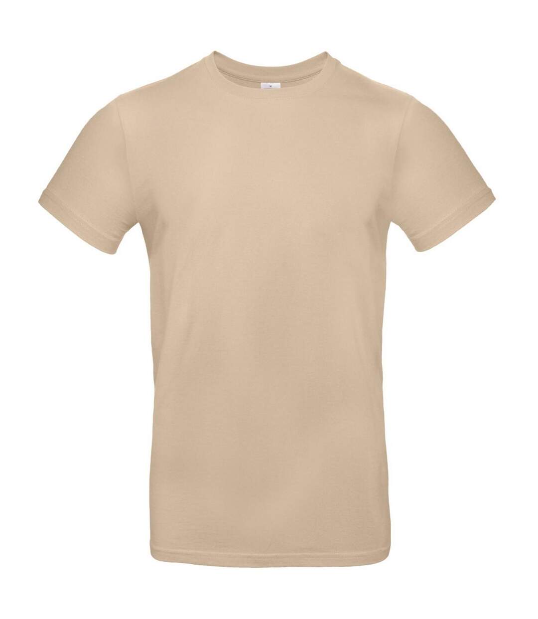Tee-shirt B&c Mens #e190 Beige Foncé B And C-1