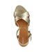 Womens/ladies ischia corda suede sandals light gold Geox