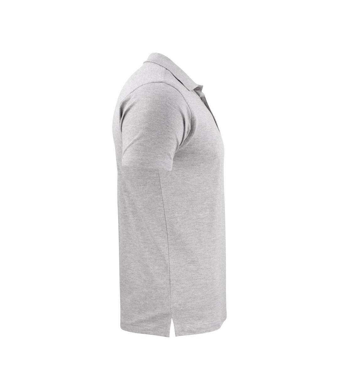 Mens Surf Light Rsx Melange Polo Shirt Grey Melange Printer-3